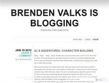 Tablet Screenshot of brendenvalks.wordpress.com