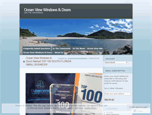 Tablet Screenshot of oceanviewwindows.wordpress.com