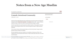 Desktop Screenshot of newagemuslim.wordpress.com