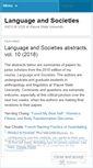 Mobile Screenshot of languageandsocieties.wordpress.com