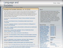 Tablet Screenshot of languageandsocieties.wordpress.com