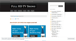 Desktop Screenshot of fullhdtvshows.wordpress.com