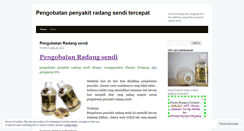 Desktop Screenshot of pengobatanpenyakitradangsendidua.wordpress.com