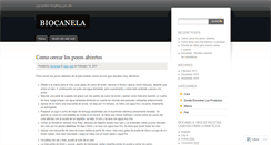 Desktop Screenshot of biocanela.wordpress.com