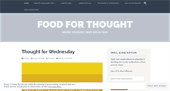 Desktop Screenshot of muchthoughtfood.wordpress.com