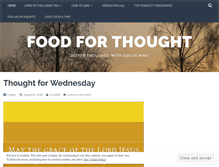 Tablet Screenshot of muchthoughtfood.wordpress.com
