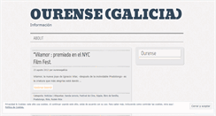 Desktop Screenshot of ourensegalicia.wordpress.com