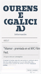Mobile Screenshot of ourensegalicia.wordpress.com