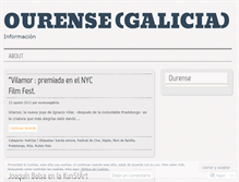 Tablet Screenshot of ourensegalicia.wordpress.com