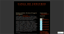 Desktop Screenshot of canaldoconcurso.wordpress.com