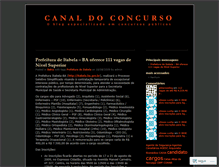 Tablet Screenshot of canaldoconcurso.wordpress.com