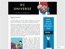 Tablet Screenshot of dcuniverse.wordpress.com