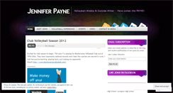 Desktop Screenshot of jenniferpaynevolleyball.wordpress.com