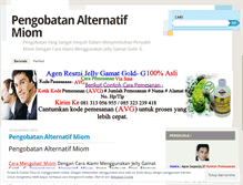 Tablet Screenshot of pengobatanalternatifmiomekstrakyangalami99.wordpress.com