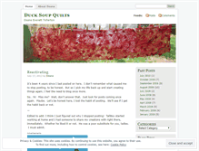 Tablet Screenshot of ducksoupquilts.wordpress.com