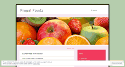 Desktop Screenshot of frugalfoodz.wordpress.com