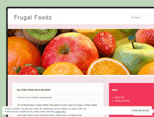 Tablet Screenshot of frugalfoodz.wordpress.com