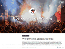Tablet Screenshot of boarderweek.wordpress.com
