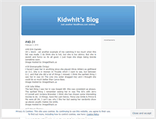 Tablet Screenshot of kidwhit.wordpress.com