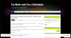 Desktop Screenshot of maryunitarian.wordpress.com