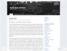 Tablet Screenshot of municipalarchive.wordpress.com