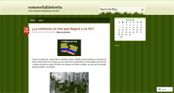 Desktop Screenshot of conocelahistoria.wordpress.com