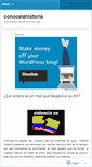 Mobile Screenshot of conocelahistoria.wordpress.com