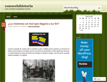 Tablet Screenshot of conocelahistoria.wordpress.com