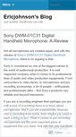 Mobile Screenshot of ericjohnson10.wordpress.com