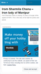 Mobile Screenshot of iromsharmilachanu.wordpress.com