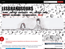 Tablet Screenshot of lesgrandsours.wordpress.com