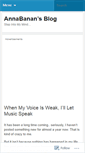 Mobile Screenshot of annabanan.wordpress.com