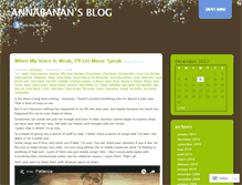 Tablet Screenshot of annabanan.wordpress.com