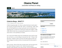 Tablet Screenshot of obamaplanet.wordpress.com