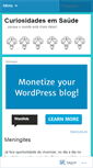 Mobile Screenshot of curiosidadesemsaude.wordpress.com