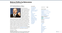 Desktop Screenshot of belaruspolitics.wordpress.com