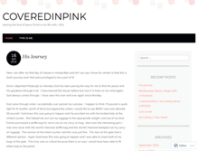 Tablet Screenshot of coveredinpink.wordpress.com