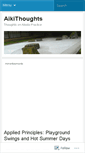 Mobile Screenshot of aikithoughts.wordpress.com