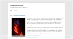 Desktop Screenshot of blogthealaddinsecret.wordpress.com