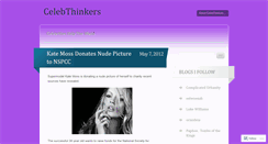 Desktop Screenshot of celebthinkers.wordpress.com