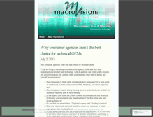 Tablet Screenshot of macrovis.wordpress.com