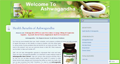 Desktop Screenshot of buyashwagandha.wordpress.com