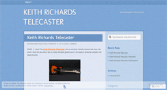 Desktop Screenshot of keithrichardstelecaster.wordpress.com