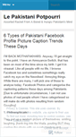 Mobile Screenshot of pakistanipotpourri.wordpress.com