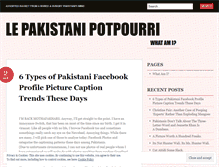 Tablet Screenshot of pakistanipotpourri.wordpress.com