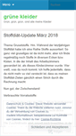Mobile Screenshot of gruenekleider.wordpress.com