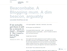 Tablet Screenshot of beaconbabe.wordpress.com