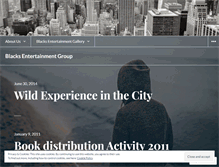 Tablet Screenshot of blacksentertainmentgroup.wordpress.com