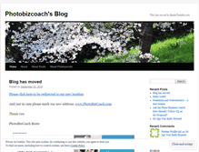Tablet Screenshot of photobizcoach.wordpress.com