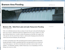 Tablet Screenshot of bransonflooding.wordpress.com